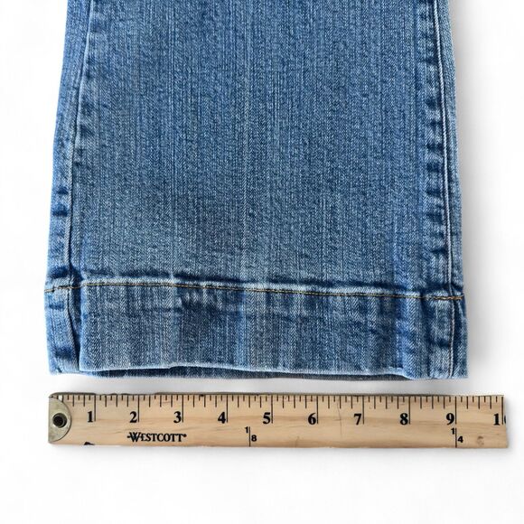 Zandi Bootcut Jeans Women’s Size 13 Medium Wash Denim Distressed Look - Picture 5 of 6